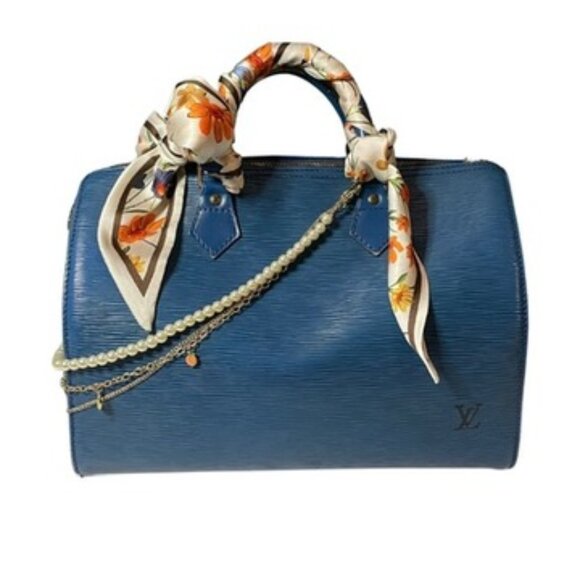 Louis Vuitton Speedy 30 Epi Toledo Blue Vintage 💙Host Pick!💙 - Picture 2 of 16